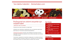 Desktop Screenshot of destanhaber.com